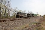NS 4047 and 4574 take train 25P west through Cove PA